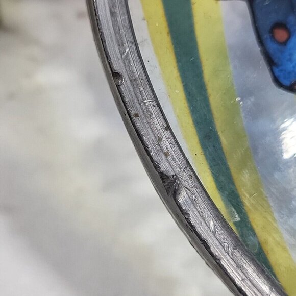 Glass Masters Suncatcher Juggling Circus Clown Carnival Oval Vintage 1980 - Picture 7 of 11